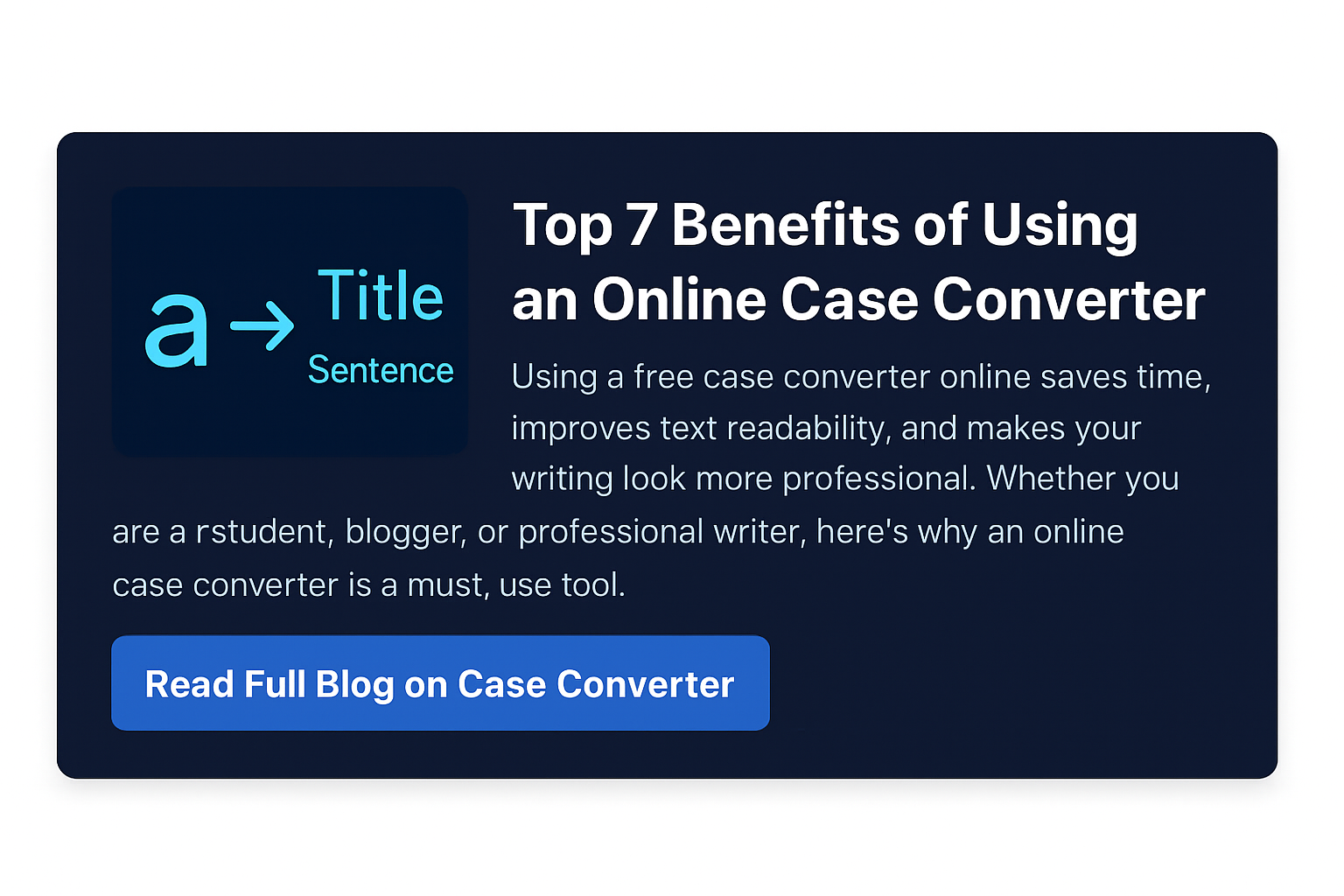 Top Benefits of Using Case Converter Online