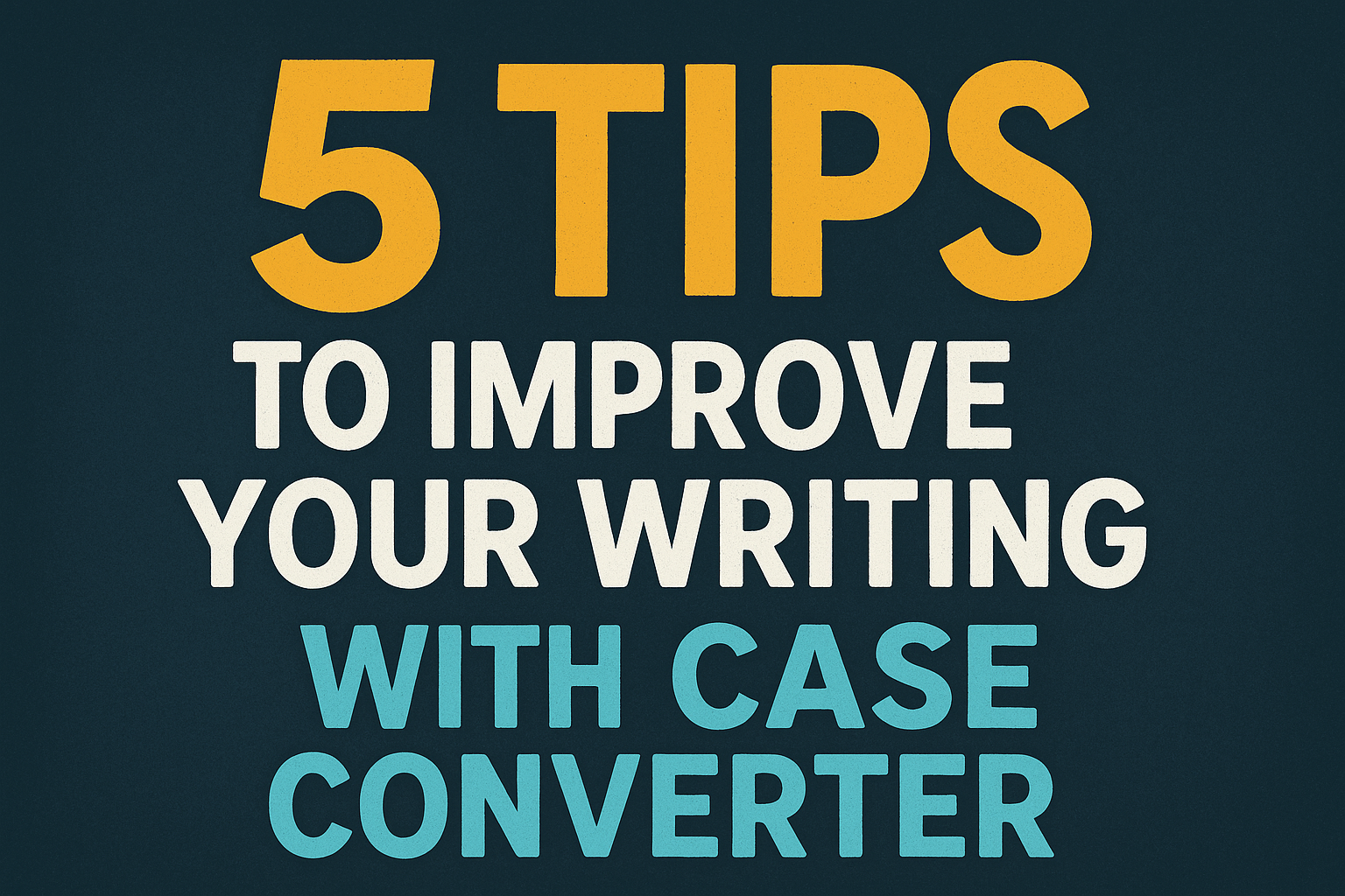 5 Tips to Improve Your Writing with Case Converter